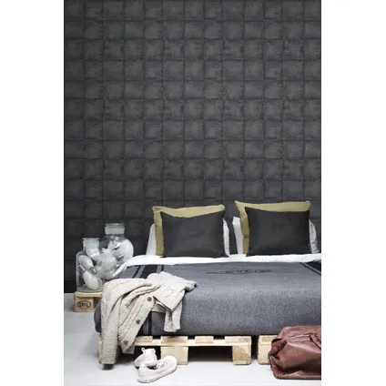 ESTAhome behangpapier betonlook zwart - 53 cm x 10,05 m - 138204 6