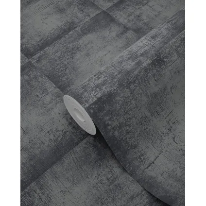 ESTAhome behangpapier betonlook zwart - 53 cm x 10,05 m - 138204 7