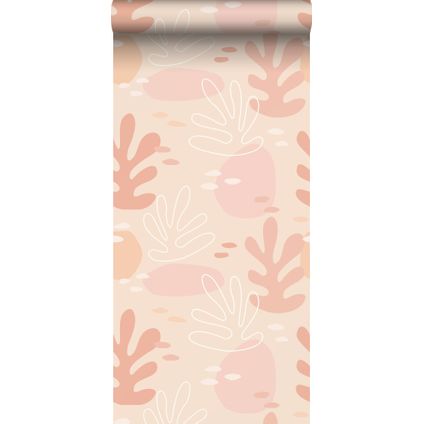 ESTAhome behangpapier koraal zacht roze - 50 x 900 cm - 139541