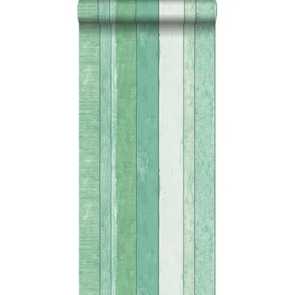 ESTAhome papier peint imitation bois vert - 0,53 x 10,05 m - 138983