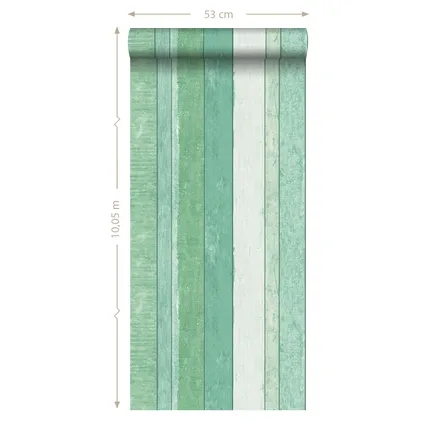 ESTAhome papier peint imitation bois vert - 0,53 x 10,05 m - 138983 8