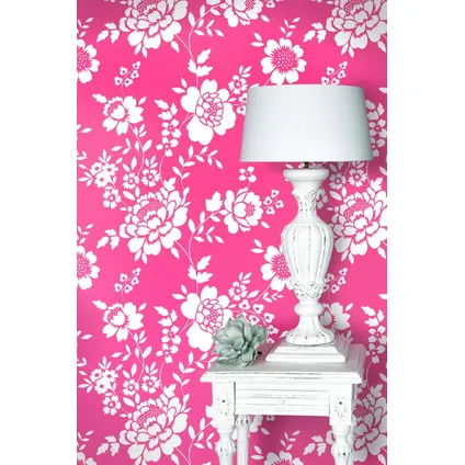 ESTAhome behangpapier bloemen roze - 53 cm x 10,05 m - 115723 2