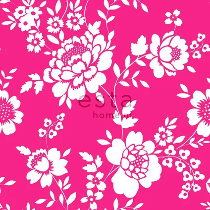ESTAhome behangpapier bloemen roze - 53 cm x 10,05 m - 115723 3