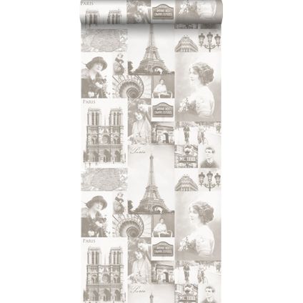 ESTAhome behangpapier Parijs beige - 53 cm x 10,05 m - 138149