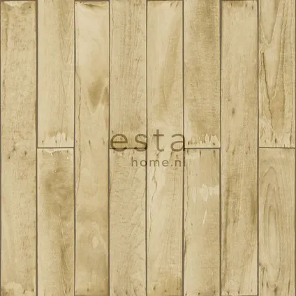 ESTAhome behang houtlook beige en bruin - 53 cm x 10,05 m - 137744 7