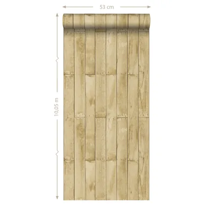 ESTAhome papier peint imitation bois beige et marron - 53 cm x 10,05 m - 137744 8