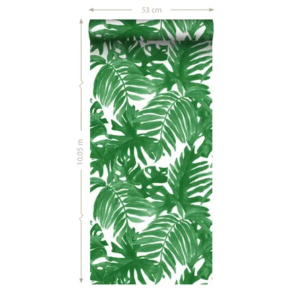 Sanders & Sanders behang palmbladeren tropisch junglegroen - 0,53 x 10,05 m - 935266 6