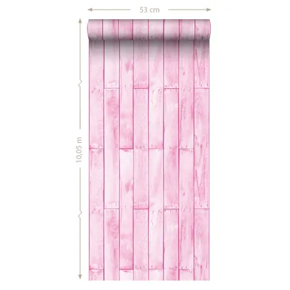 Sanders & Sanders behang houtlook licht roze - 53 cm x 10,05 m - 935243 4