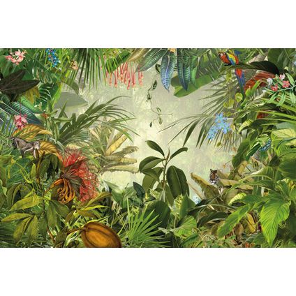 Komar fotobehang Into the Wild jungle groen - 368 x 248 cm - 611128