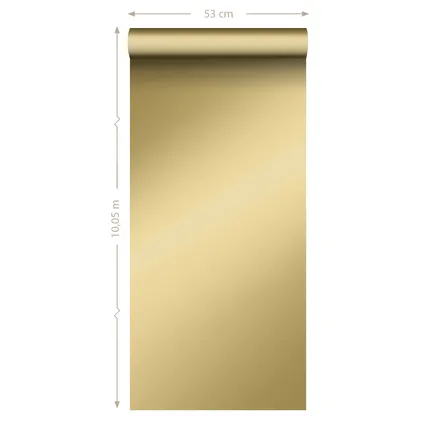 ESTAhome behang effen glanzend goud - 0,53 x 10,05 m - 139110 9