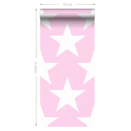 Sanders & Sanders behang sterren zacht roze - 53 cm x 10,05 m - 935255 5