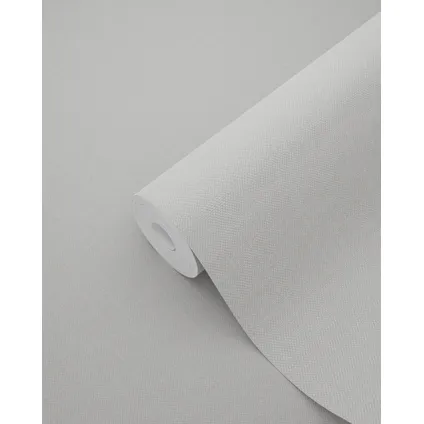 ESTAhome behangpapier effen denim jeans structuur gebroken wit - 0,53 x 10,05 m 8