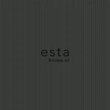 ESTAhome behangpapier strepen zwart en wit - 53 cm x 10,05 m - 136446 8