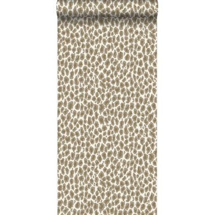 Origin Wallcoverings papier peint peau de léopard beige - 53 cm x 10,05 m - 347427
