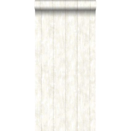 ESTAhome behang sloophout wit - 53 cm x 10,05 m - 128006