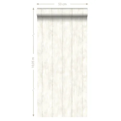 ESTAhome behang sloophout wit - 53 cm x 10,05 m - 128006 7