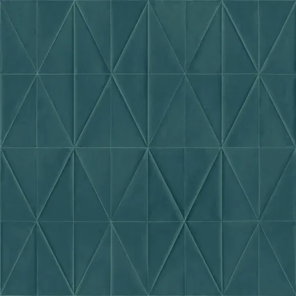 Origin Wallcoverings eco-texture vliesbehangpapier origami motief donkerblauw 7