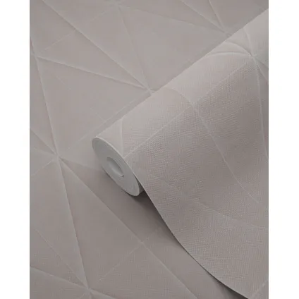 Origin Wallcoverings eco-texture vliesbehangpapier origami motief zacht roze 6
