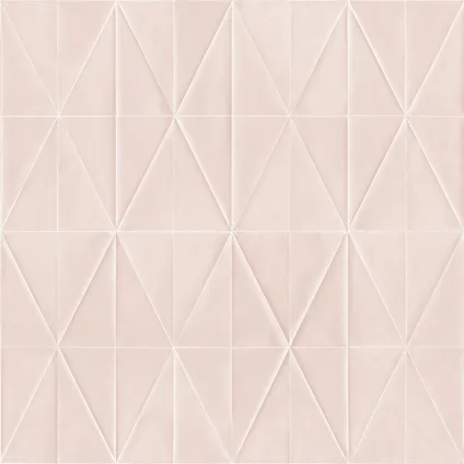 Origin Wallcoverings eco-texture vliesbehangpapier origami motief zacht roze 7