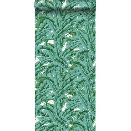 Origin Wallcoverings behang palmbladeren groen - 53 cm x 10,05 m - 347437
