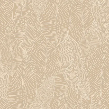 ESTAhome behangpapier getekende bladeren beige - 0.53 x 10.05 m - 139564 6