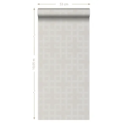 Origin Wallcoverings behangpapier geometrische vormen beige - 52 cm x 10,05 m 3