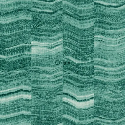 Origin Wallcoverings behangpapier marmer motief smaragd groen - 53 cm x 10,05 m 7