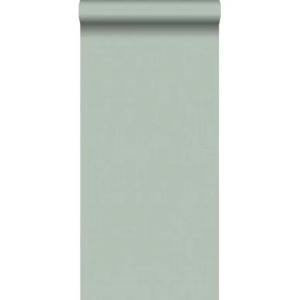 ESTAhome behang linnenstructuur celadon groen - 0,53 x 10,05 m - 148740
