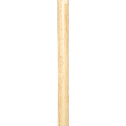 QAZQA Landelijke vloerlamp hout met linnen kap naturel 32 cm - Mels 6