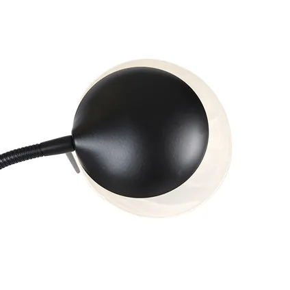 QAZQA Vloerlamp zwart incl. LED en dimmer met leeslamp dim to warm - Empoli 3