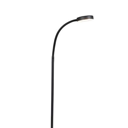 QAZQA Moderne vloerlamp zwart incl. LED - Trax