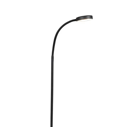 QAZQA Moderne vloerlamp zwart incl. LED - Trax 2