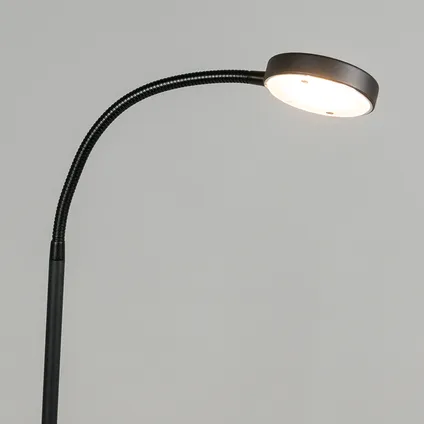 QAZQA Moderne vloerlamp zwart incl. LED - Trax 5