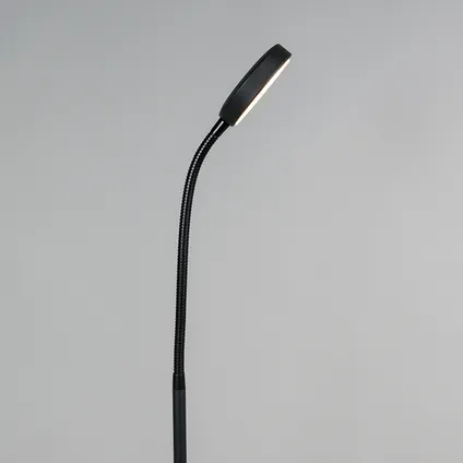 QAZQA Moderne vloerlamp zwart incl. LED - Trax 6