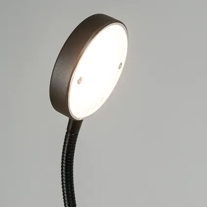 QAZQA Moderne vloerlamp zwart incl. LED - Trax 7