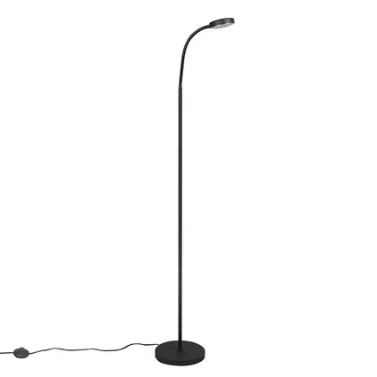 QAZQA Moderne vloerlamp zwart incl. LED - Trax 10