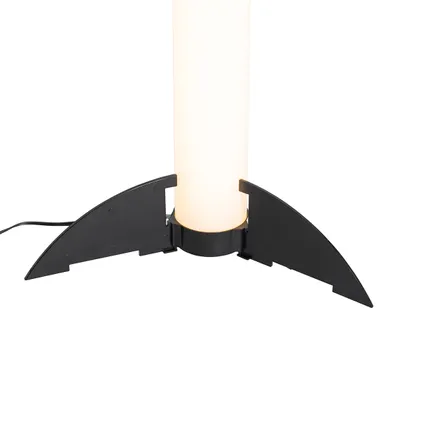 QAZQA Design vloerlamp zwart incl. LED met afstandsbediening - Bomba 2