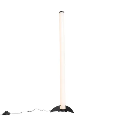 QAZQA Design vloerlamp zwart incl. LED met afstandsbediening - Bomba 5