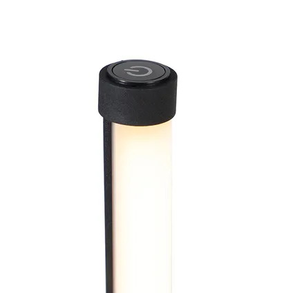 QAZQA Vloerlamp zwart incl. LED met touch dimmer 3-staps dimbaar - Line-up 2