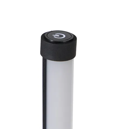 QAZQA Vloerlamp zwart incl. LED met touch dimmer 3-staps dimbaar - Line-up 3
