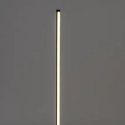QAZQA Vloerlamp zwart incl. LED met touch dimmer 3-staps dimbaar - Line-up 10