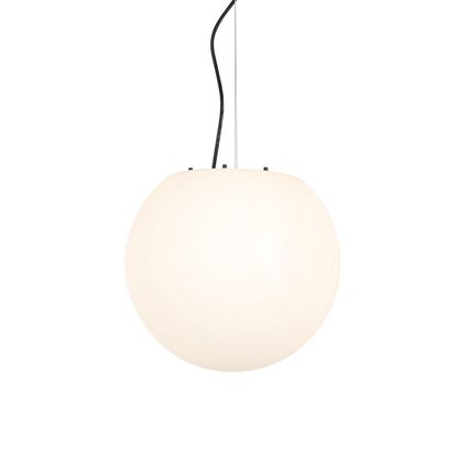 QAZQA Lampe suspendue d'extérieur moderne blanche 35 cm IP65 - Nura