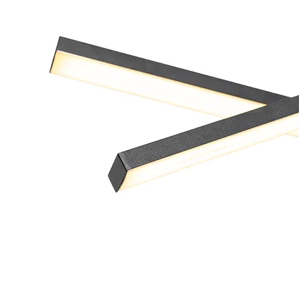 QAZQA Hanglamp zwart incl. LED 3-staps dimbaar 6-lichts - Jolanta 2