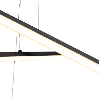 QAZQA Hanglamp zwart incl. LED 3-staps dimbaar 6-lichts - Jolanta 5
