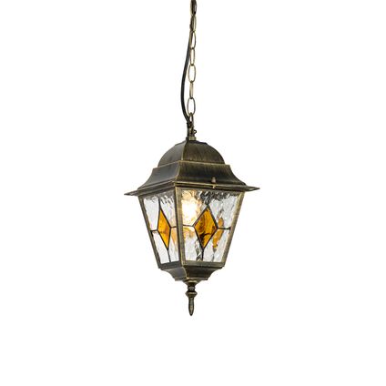 QAZQA Lampe suspendue d'extérieur vintage or antique - Antigua
