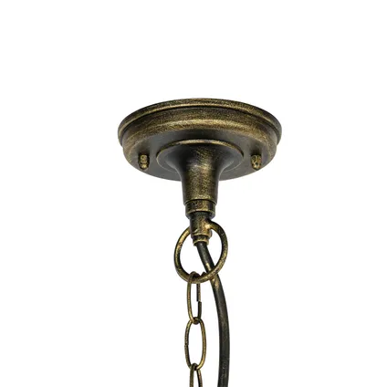 QAZQA Lampe suspendue d'extérieur vintage or antique - Antigua 10