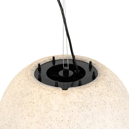 QAZQA Lampe suspendue d'extérieur moderne grise 45 cm IP65 - Nura 5