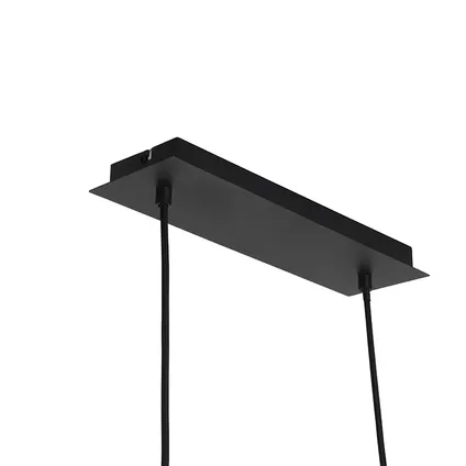 QAZQA Suspension moderne noir avec or 100 cm 5 lumières - Athens Wire 9