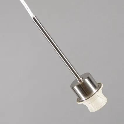QAZQA Hanglamp staal zonder kap - Combi 1 2