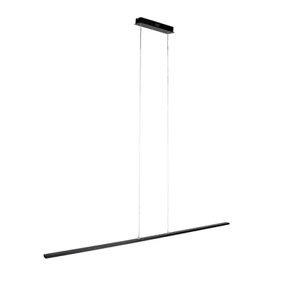 QAZQA Moderne zwarte hanglamp 150 cm incl. LED - Banda 6